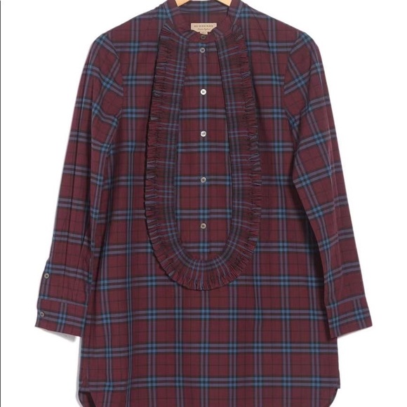 Burberry Laysan Ruffle Bib Shirt - Picture 5 of 7